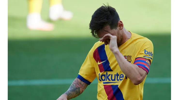Foto de Lionel Messi, jugador de Barcelona.
