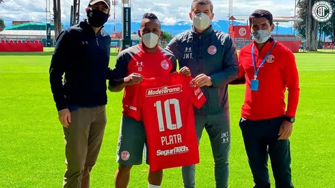Joao Plata aún no pudo aclimatarse a Toluca (Toluca FC)