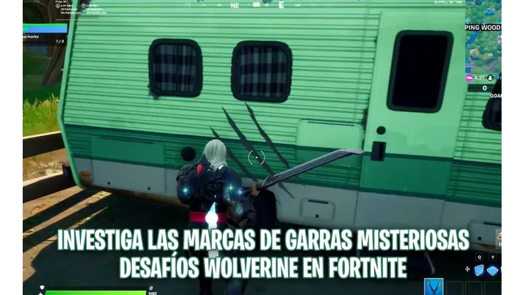 Investiga las marcas de garras misteriosas - Desafíos Wolverine en Fortnite