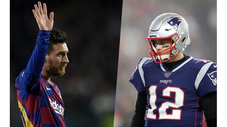 Tom Brady y Lionel Messi (Getty)