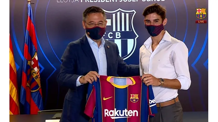 Pobre: Barcelona presentó a Trincao mientras todos piensan en Messi
