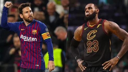 Lionel Messi y LeBron James (Getty)
