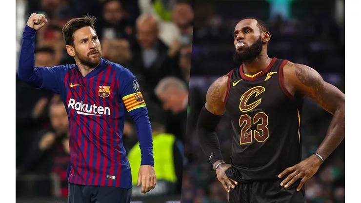Lionel Messi y LeBron James (Getty)