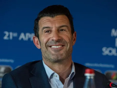 Figo y un tuit con doble sentido y burlándose de Barcelona por la decisión de Messi