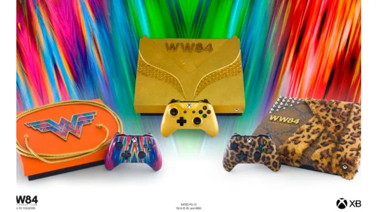 Diseños exclusivos para Xbox One de la película Wonder Woman 1984.