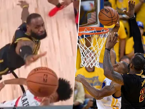 Fuera de aquí: LeBron repitió una de las mejores tapas de la historia