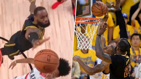 Las tapas de LeBron James (Captura de pantalla y Getty Images)