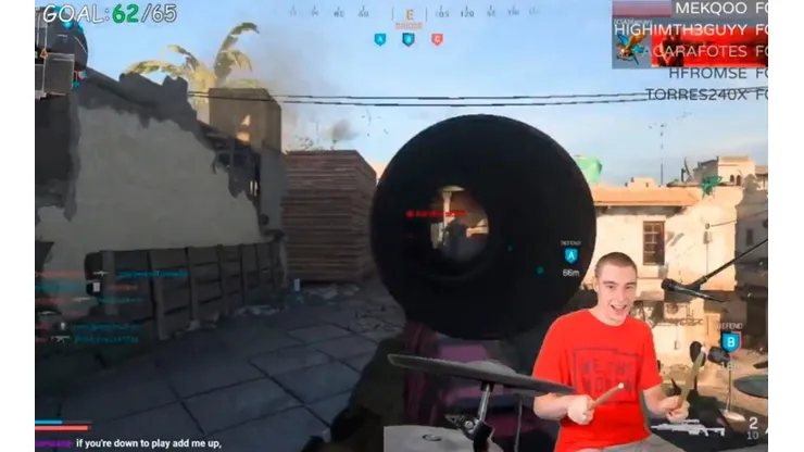 Modo dios: así se juega al Modern Warfare con una batería de Guitar Hero