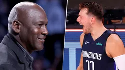 Michael Jordan y Luka Doncic (Getty Images)