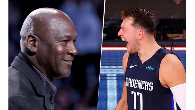 Michael Jordan y Luka Doncic (Getty Images)