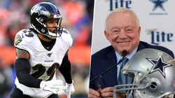 Earl Thomas y Jerry Jones (Getty Images)