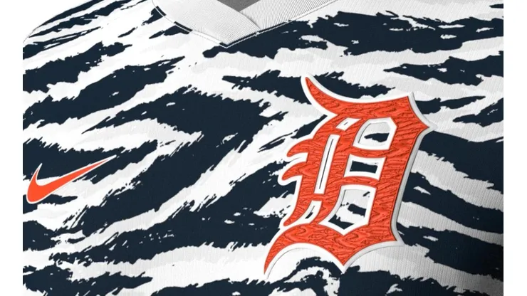 Jersey Detroit Tigers Soccer MLB inspirada en el nombre del equipo.