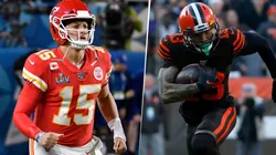 Patrick Mahomes y Odell Beckham Jr.(Getty Images)