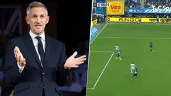 Lineker se volvió loco con el gol de rabona de Calleri relatado por Vignolo