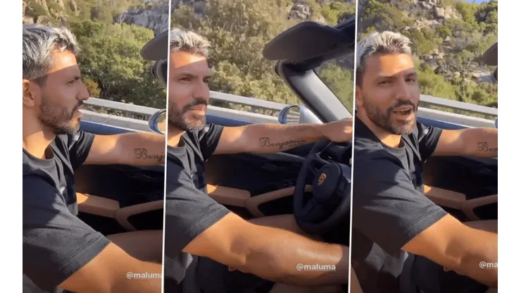 Sergio Agüero, un as al volante.