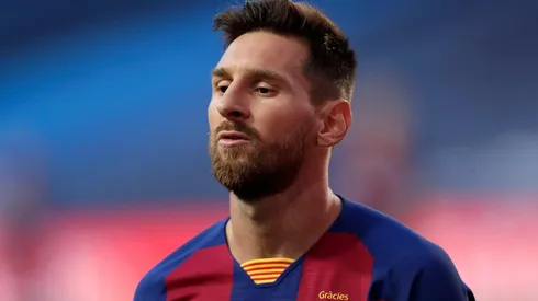 Lionel Messi en el partido ante Bayern Munich.