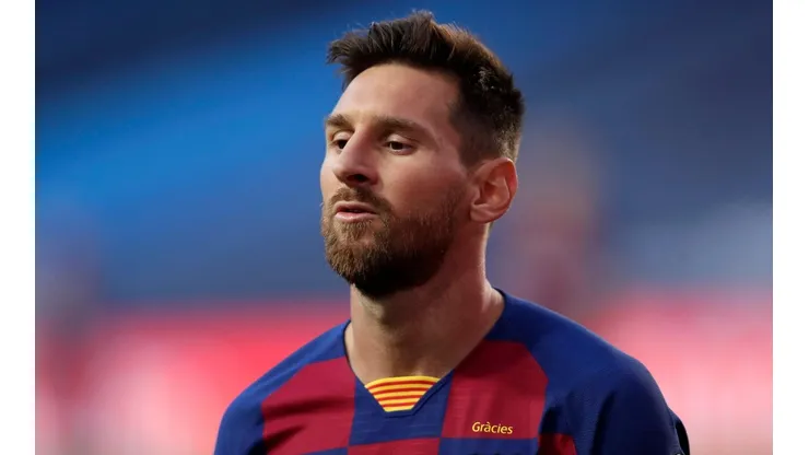 Lionel Messi en el partido ante Bayern Munich.