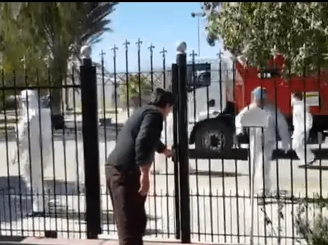 Es una de terror de Netflix: así reparten la comida en San Juan en plena fase 1