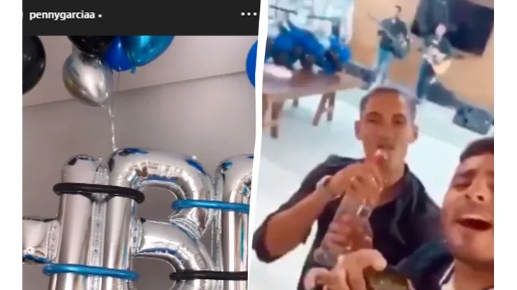 Uriel Antuna y Alexis Vega, de fiesta por el cumpleaños del 'Brujo'. (Instagram)