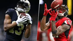 Michael Thomas y Julio Jones (Getty Images)