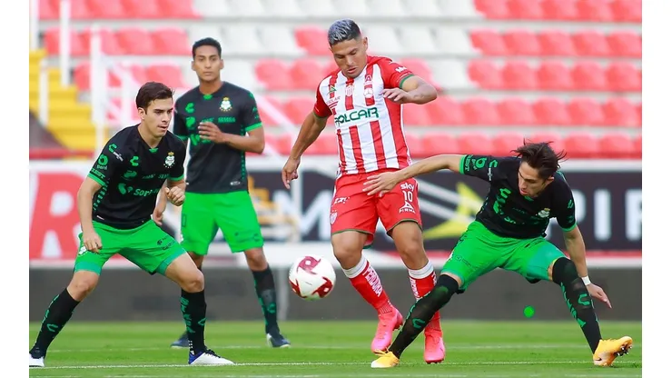 Santos no pudo con Necaxa. (Jam Media)