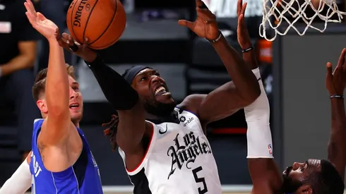 Luka Doncic y Montrezl Harrell (Getty)