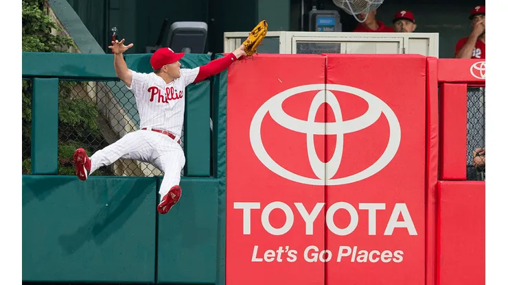 Scott Kingery, jardinero de los Phillies (Getty Images)