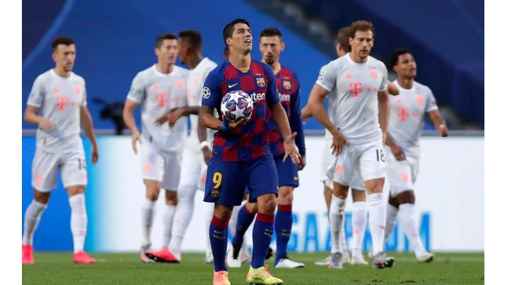Foto de Luis Suárez, jugador de Barcelona.
