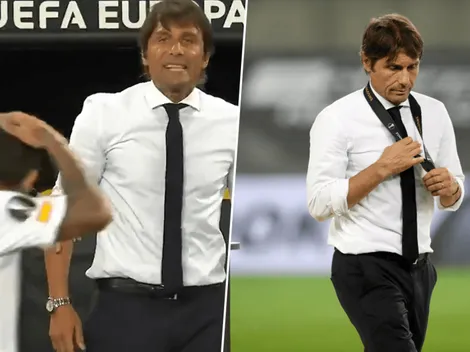 Video: Banega se burló del pelo de Conte y desató la furia del técnico de Inter