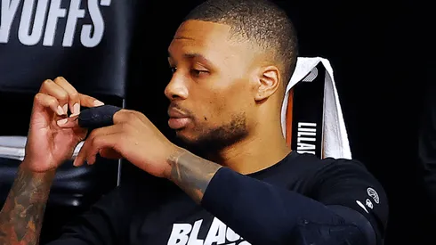 Damian Lillard y la lesión que sufrió contra los Lakers (Getty Images)