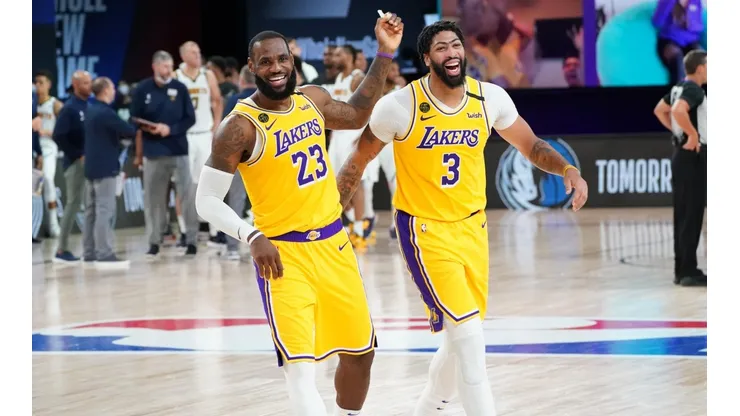 LeBron James y Anthony Davis (Getty)