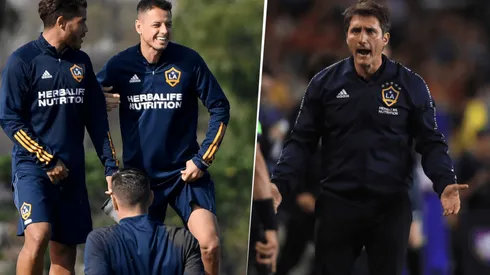 Guillermo Barros Schelotto habló sobre Jonathan dos Santos y Chicharito Hernández (Getty Images)