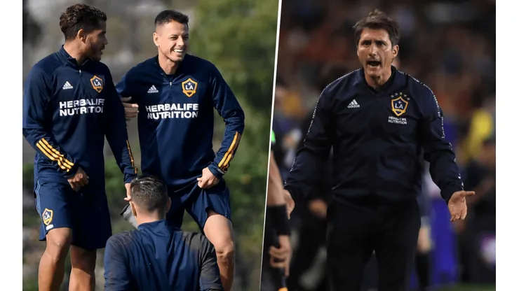 Guillermo Barros Schelotto habló sobre Jonathan dos Santos y Chicharito Hernández (Getty Images)