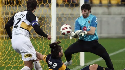 Foto de Javier García, arquero de Boca.