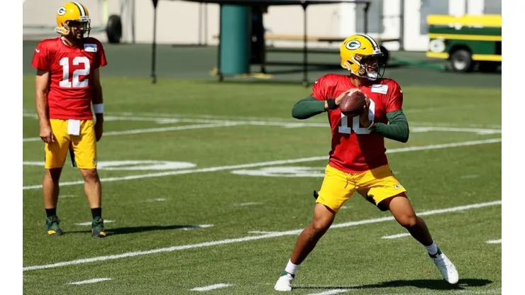 ¿Cómo se llevan Jordan Love y Aaron Rodgers? | Foto: Getty Images