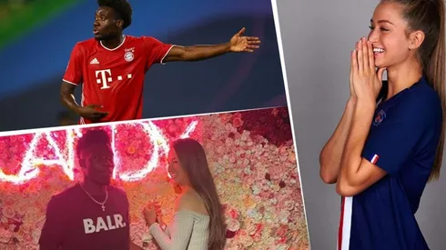 La novia de Alphonso Davies, figura del Bayern, es jugadora del PSG