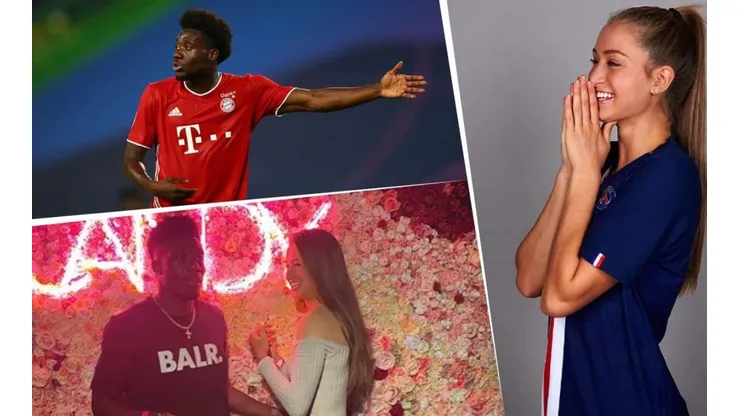 La novia de Alphonso Davies, figura del Bayern, es jugadora del PSG