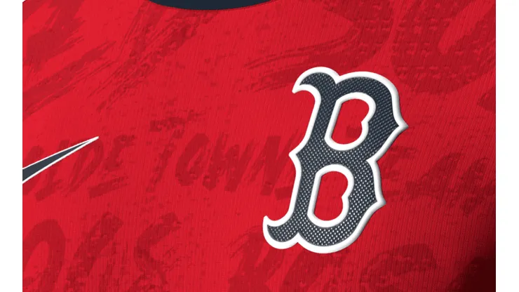 La camiseta edición fútbol de los Boston Red Sox