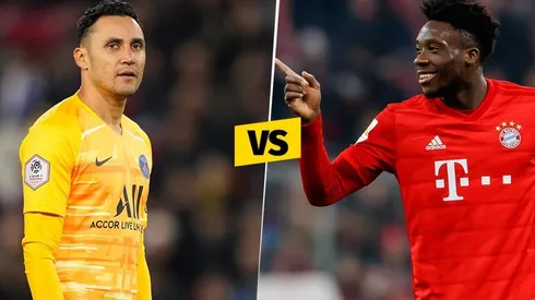 Keylor Navas y Alphonso Davies (Getty)