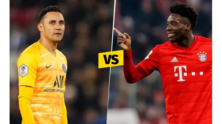 Keylor Navas y Alphonso Davies (Getty)
