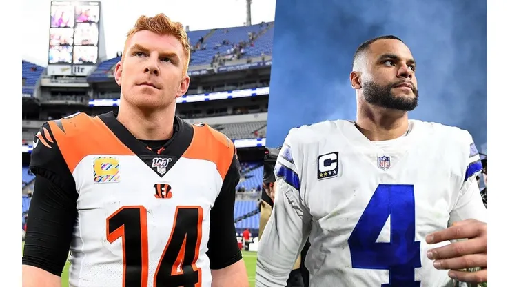 Andy Dalton y Dak Prescott (Getty)