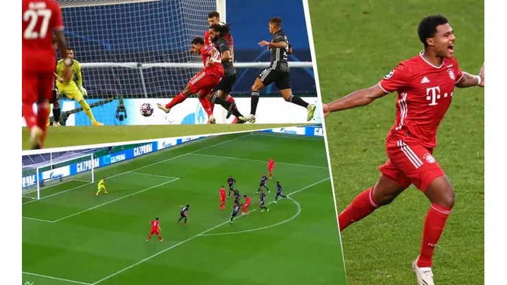 Nunca falles contra el Bayern: Lyon erró y a la jugada siguiente Gnabry hizo un golazo