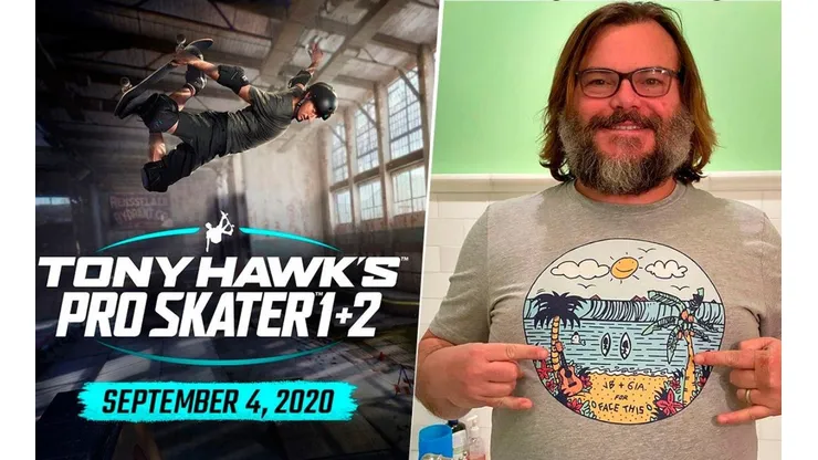 Revelan personaje secreto para Tony Hawk's Pro Skater y sería interpretado por Jack Black