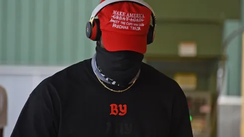 LeBron James antes del Lakers-Blazers (Getty)