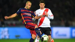 Javier Mascherano durante el partido de la discordia.