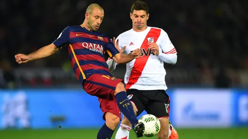 Javier Mascherano durante el partido de la discordia.