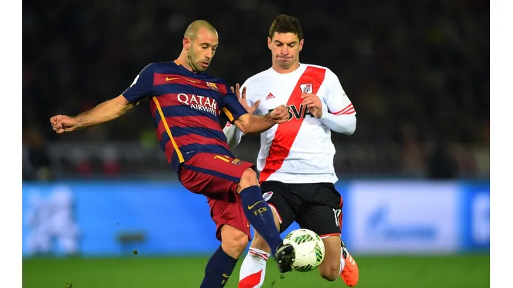 Javier Mascherano durante el partido de la discordia.