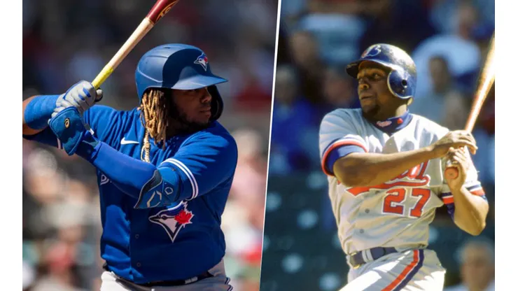 Vladimir Guerrero Jr y su padre (Getty Images)