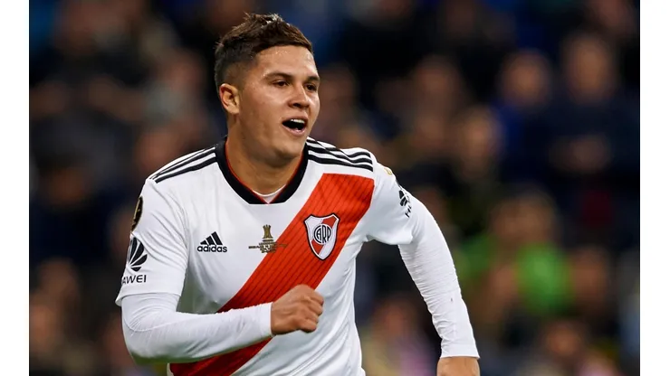 Juan Fernando Quintero durante el partido en Madrid.
