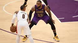 Damian Lillard y LeBron James (Getty Images)